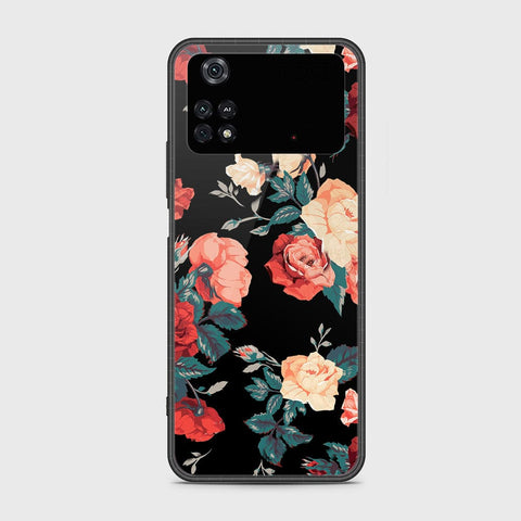 Xiaomi Poco M4 Pro Cover- Floral Series 2 - HQ Ultra Shine Premium Infinity Glass Soft Silicon Borders Case