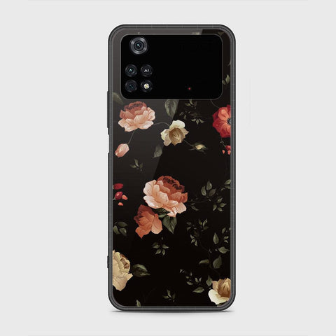 Xiaomi Poco M4 Pro Cover- Floral Series 2 - HQ Ultra Shine Premium Infinity Glass Soft Silicon Borders Case