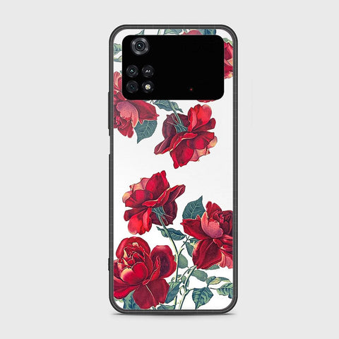 Xiaomi Poco M4 Pro Cover- Floral Series 2 - HQ Ultra Shine Premium Infinity Glass Soft Silicon Borders Case