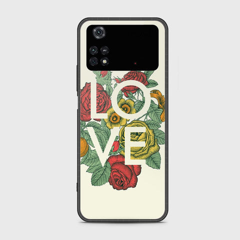 Xiaomi Poco M4 Pro Cover- Floral Series 2 - HQ Ultra Shine Premium Infinity Glass Soft Silicon Borders Case