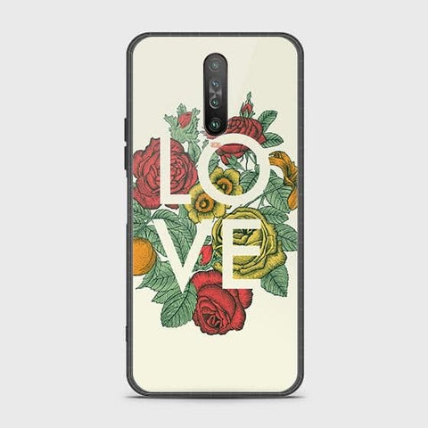 Xiaomi Poco X2 Cover - Floral Series 2 - HQ Ultra Shine Premium Infinity Glass Soft Silicon Borders Case