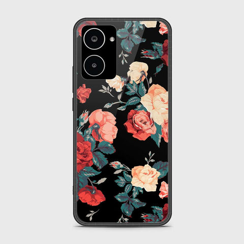 Realme 10 4G Cover- Floral Series 2 - HQ Ultra Shine Premium Infinity Glass Soft Silicon Borders Case