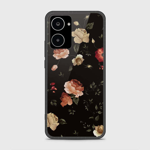 Realme 10 4G Cover- Floral Series 2 - HQ Ultra Shine Premium Infinity Glass Soft Silicon Borders Case