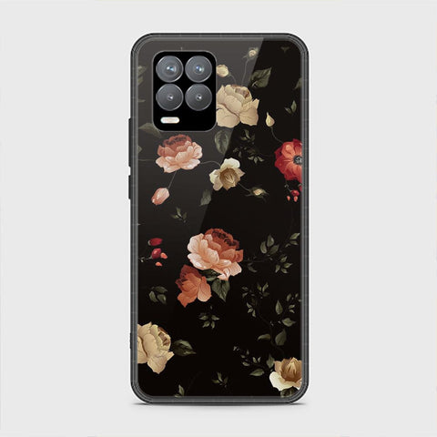 Realme 8 Cover - Floral Series 2 - HQ Ultra Shine Premium Infinity Glass Soft Silicon Borders Case