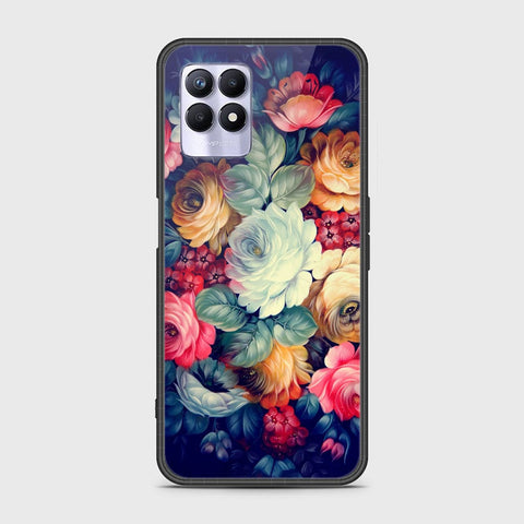 Realme Narzo 50 4G Cover - Floral Series 2 - HQ Ultra Shine Premium Infinity Glass Soft Silicon Borders Case