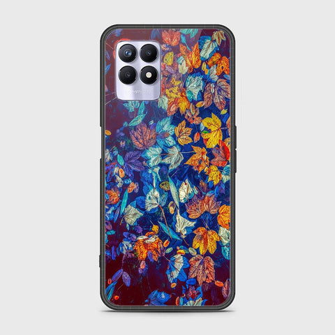 Realme 8i Cover - Floral Series 2 - HQ Ultra Shine Premium Infinity Glass Soft Silicon Borders Case