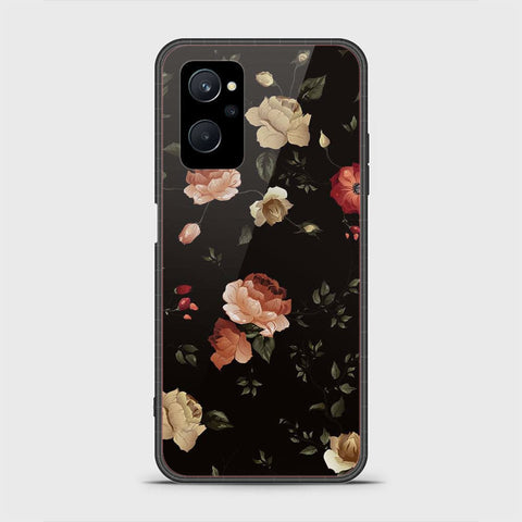 Realme 9i Cover - Floral Series 2 - HQ Ultra Shine Premium Infinity Glass Soft Silicon Borders Case