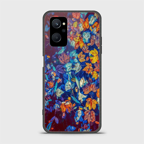 Realme 9i Cover - Floral Series 2 - HQ Ultra Shine Premium Infinity Glass Soft Silicon Borders Case