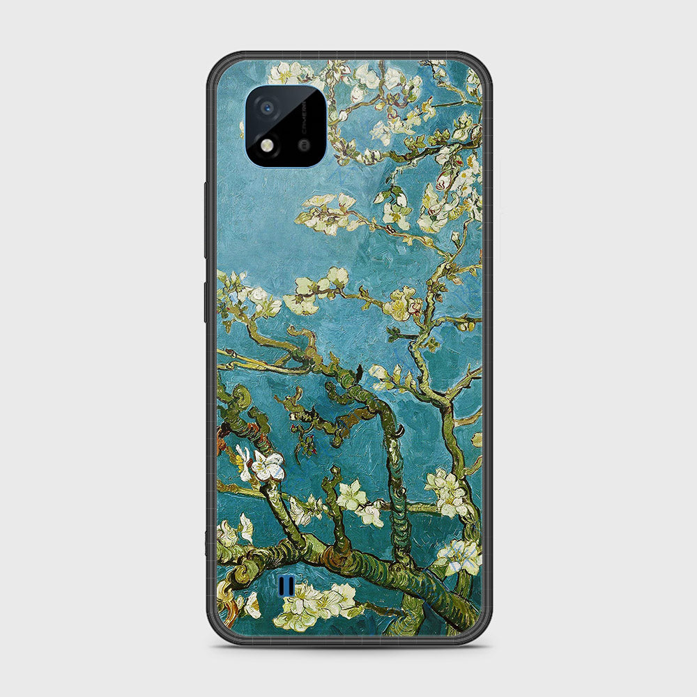 Realme C20 Cover- Floral Series 2 - HQ Ultra Shine Premium Infinity Glass Soft Silicon Borders Case