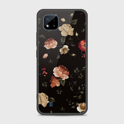 Realme C20A Cover- Floral Series 2 - HQ Ultra Shine Premium Infinity Glass Soft Silicon Borders Case