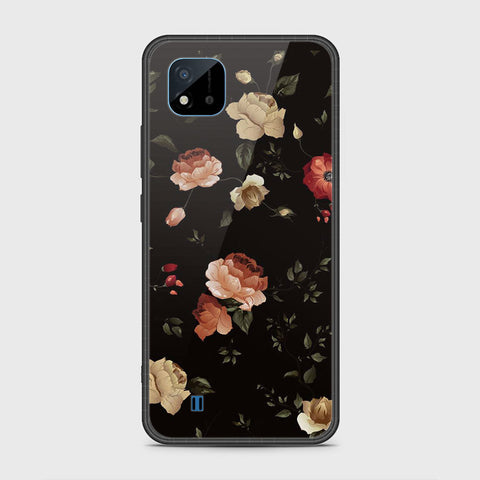 Realme C20 Cover- Floral Series 2 - HQ Ultra Shine Premium Infinity Glass Soft Silicon Borders Case