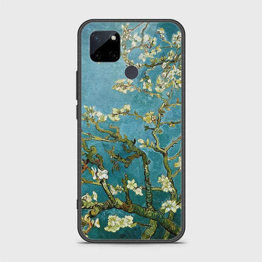 Realme C21Y Cover- Floral Series 2 - HQ Ultra Shine Premium Infinity Glass Soft Silicon Borders Case