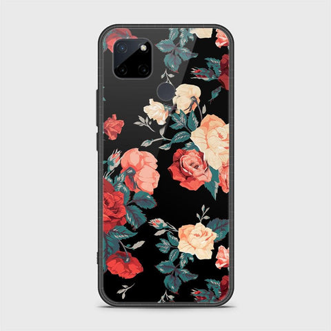 Realme C25Y Cover- Floral Series 2 - HQ Ultra Shine Premium Infinity Glass Soft Silicon Borders Case