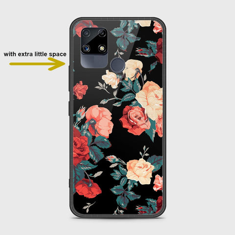 Realme C25s Cover- Floral Series 2 - HQ Ultra Shine Premium Infinity Glass Soft Silicon Borders Case