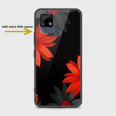 Realme C25s Cover- Floral Series 2 - HQ Ultra Shine Premium Infinity Glass Soft Silicon Borders Case