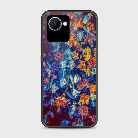 Realme C30 Cover- Floral Series 2 - HQ Ultra Shine Premium Infinity Glass Soft Silicon Borders Case