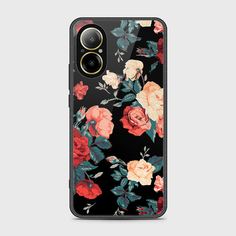 Realme C67 4G Cover- Floral Series 2 - HQ Ultra Shine Premium Infinity Glass Soft Silicon Borders Case