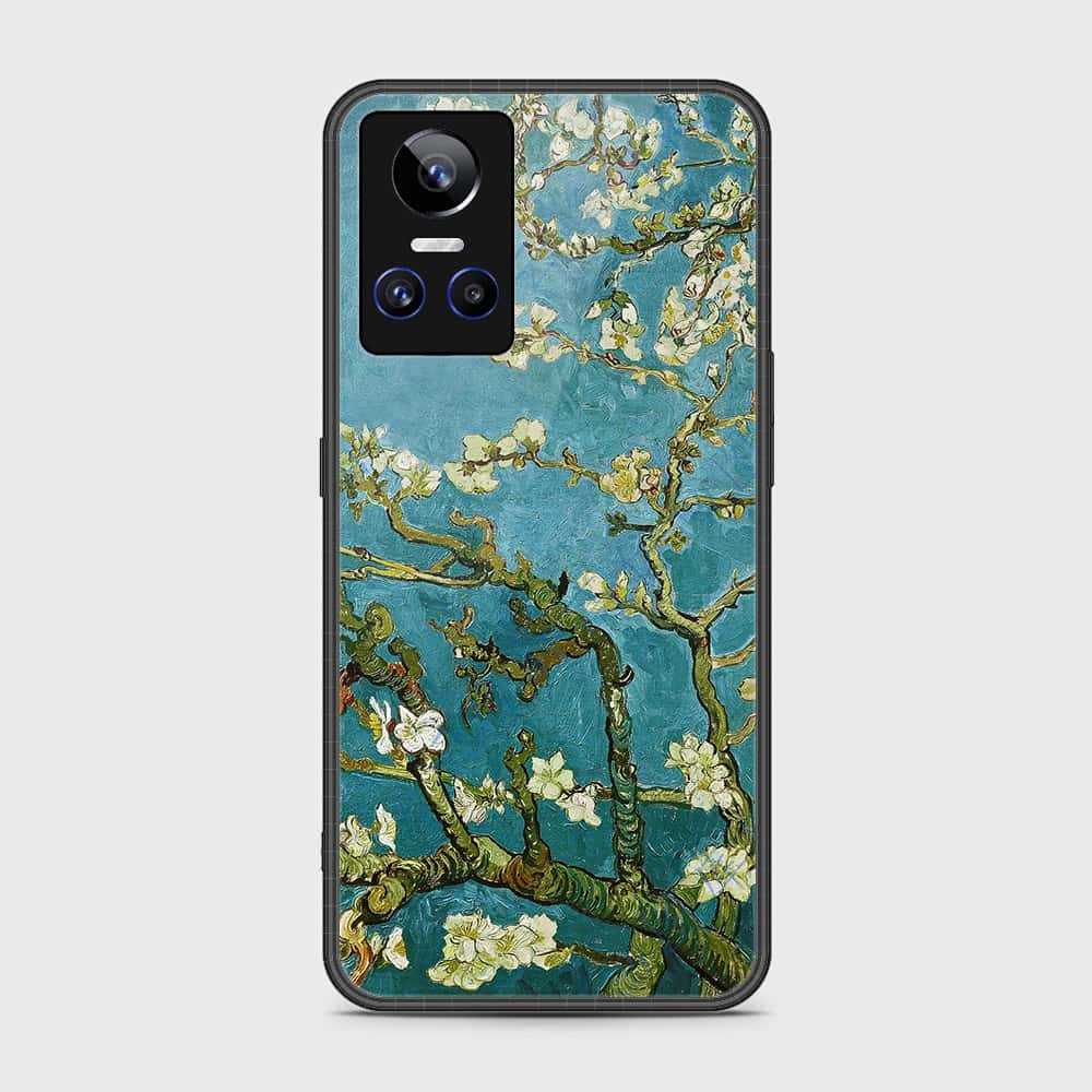 Realme GT Neo 3 Cover- Floral Series 2 - HQ Ultra Shine Premium Infinity Glass Soft Silicon Borders Case