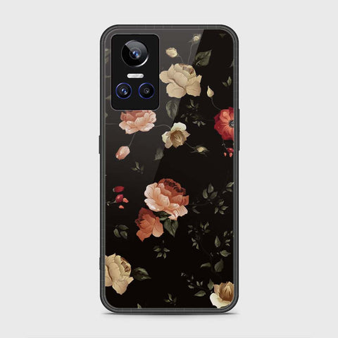 Realme GT Neo 3 Cover- Floral Series 2 - HQ Ultra Shine Premium Infinity Glass Soft Silicon Borders Case