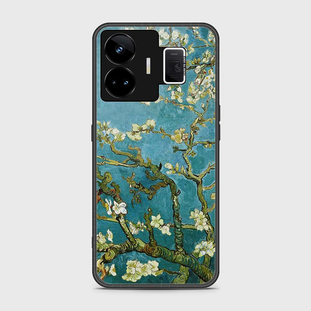 Realme GT3 Cover- Floral Series 2 - HQ Ultra Shine Premium Infinity Glass Soft Silicon Borders Case