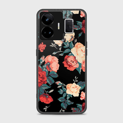 Realme GT3 Cover- Floral Series 2 - HQ Ultra Shine Premium Infinity Glass Soft Silicon Borders Case