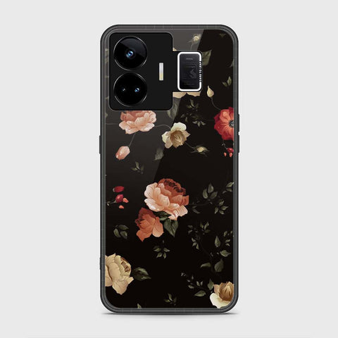 Realme GT3 Cover- Floral Series 2 - HQ Ultra Shine Premium Infinity Glass Soft Silicon Borders Case