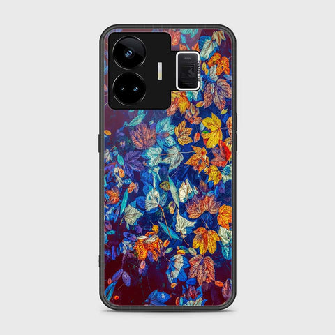 Realme GT3 Cover- Floral Series 2 - HQ Ultra Shine Premium Infinity Glass Soft Silicon Borders Case