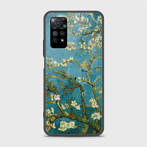 Xiaomi Redmi Note 11S Cover- Floral Series 2 - HQ Ultra Shine Premium Infinity Glass Soft Silicon Borders Case