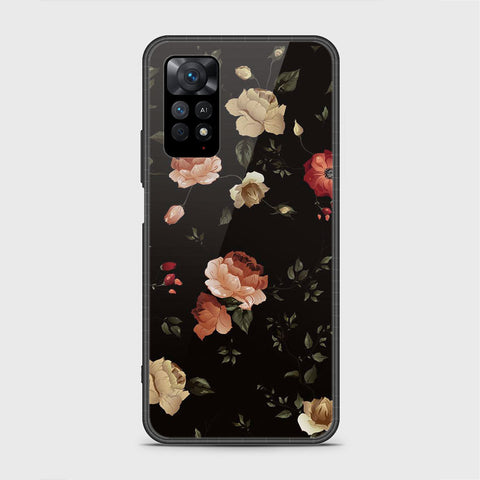 Xiaomi Redmi Note 11S Cover- Floral Series 2 - HQ Ultra Shine Premium Infinity Glass Soft Silicon Borders Case