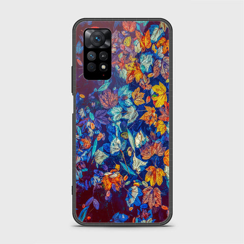 Xiaomi Redmi Note 11S Cover- Floral Series 2 - HQ Ultra Shine Premium Infinity Glass Soft Silicon Borders Case