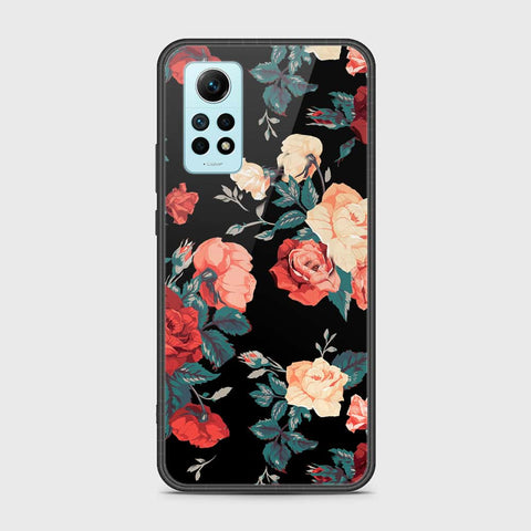 Xiaomi Redmi Note 12 Pro 4G Cover- Floral Series 2 - HQ Ultra Shine Premium Infinity Glass Soft Silicon Borders Case