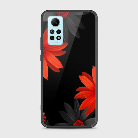 Xiaomi Redmi Note 12 Pro 4G Cover- Floral Series 2 - HQ Ultra Shine Premium Infinity Glass Soft Silicon Borders Case