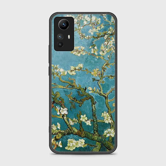 Xiaomi Redmi Note 12S Cover- Floral Series 2 - HQ Ultra Shine Premium Infinity Glass Soft Silicon Borders Case