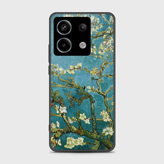 Xiaomi Redmi Note 13 Cover- Floral Series 2 - HQ Ultra Shine Premium Infinity Glass Soft Silicon Borders Case