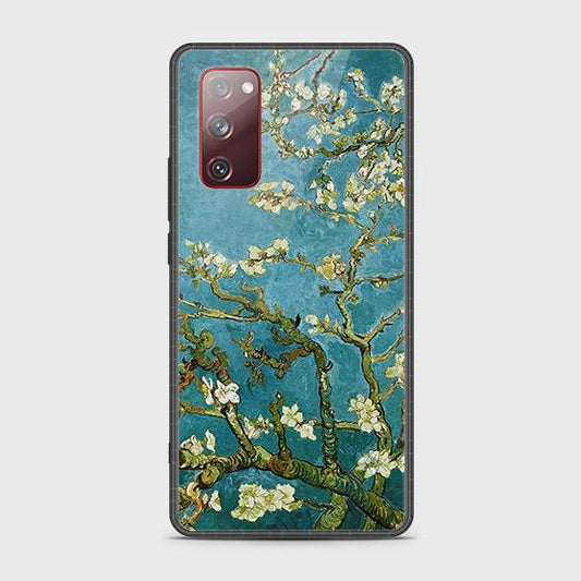 Samsung Galaxy S20 FE Cover - Floral Series 2 - HQ Ultra Shine Premium Infinity Glass Soft Silicon Borders Case