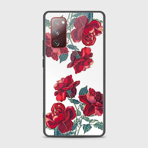 Samsung Galaxy S20 FE Cover - Floral Series 2 - HQ Ultra Shine Premium Infinity Glass Soft Silicon Borders Case