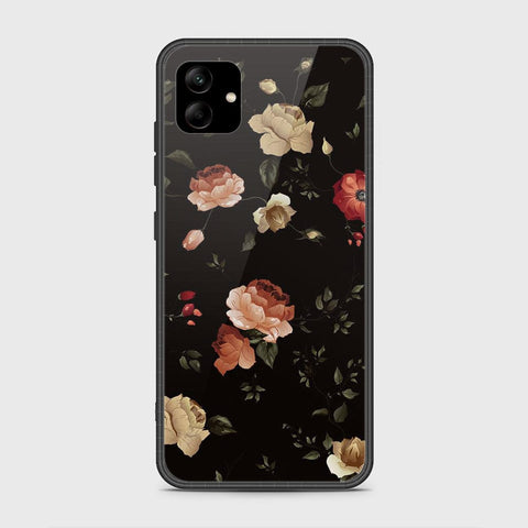 Samsung Galaxy A04e Cover - Floral Series 2 - HQ Ultra Shine Premium Infinity Glass Soft Silicon Borders Case