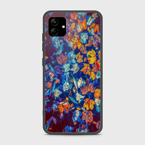 Samsung Galaxy A04e Cover - Floral Series 2 - HQ Ultra Shine Premium Infinity Glass Soft Silicon Borders Case