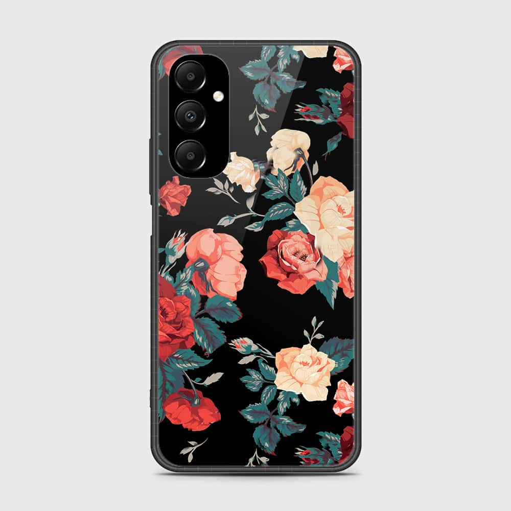 Samsung Galaxy A05s Cover- Floral Series 2 - HQ Ultra Shine Premium Infinity Glass Soft Silicon Borders Case (Fast Delivery)