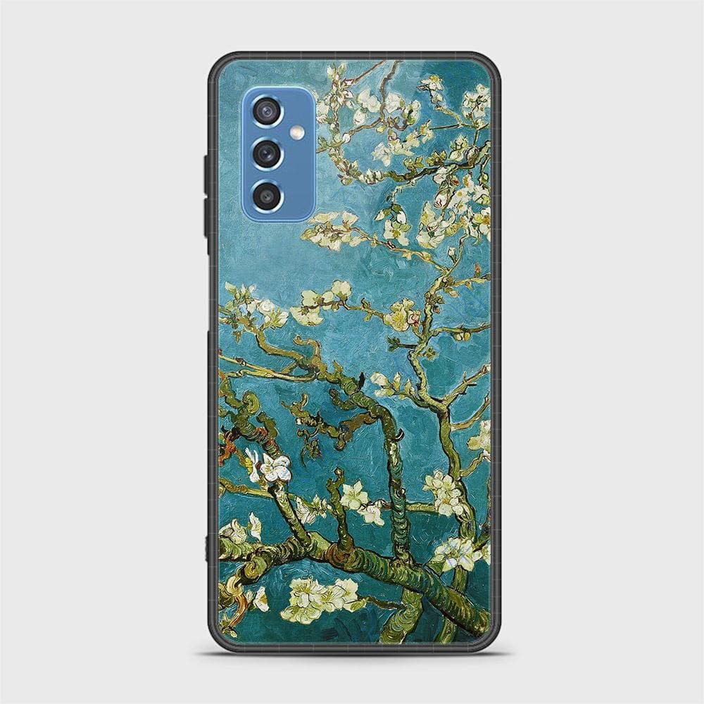 Samsung Galaxy M52 5G Cover- Floral Series 2 - HQ Ultra Shine Premium Infinity Glass Soft Silicon Borders Case