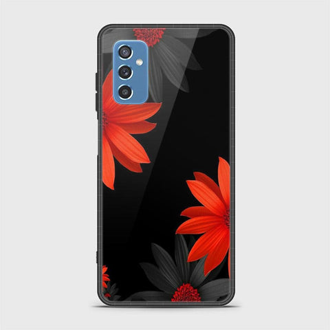 Samsung Galaxy M52 5G Cover- Floral Series 2 - HQ Ultra Shine Premium Infinity Glass Soft Silicon Borders Case