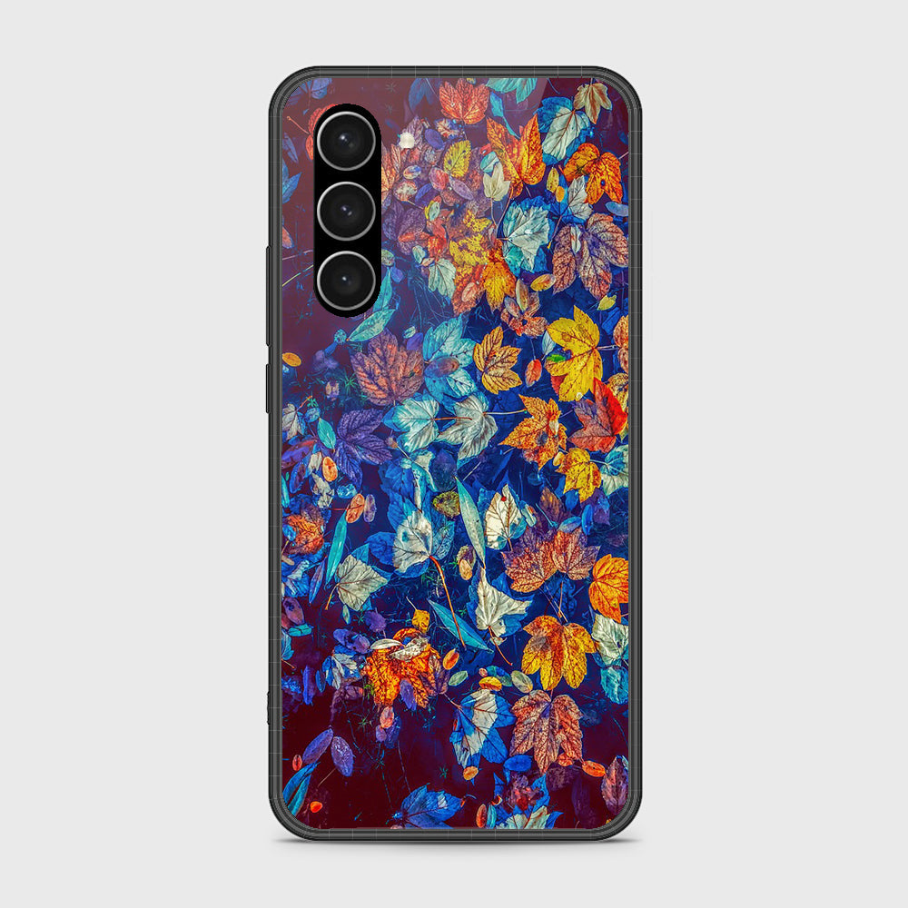 Samsung Galaxy S23 5G Cover- Floral Series 2 - HQ Ultra Shine Premium Infinity Glass Soft Silicon Borders Case (Fast Delivery) (H)