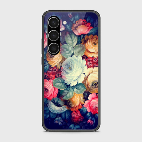 Samsung Galaxy S23 Plus 5G Cover- Floral Series 2 - HQ Ultra Shine Premium Infinity Glass Soft Silicon Borders Case