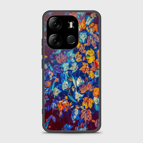 Infinix Smart 7 Cover- Floral Series 2 - HQ Ultra Shine Premium Infinity Glass Soft Silicon Borders Case