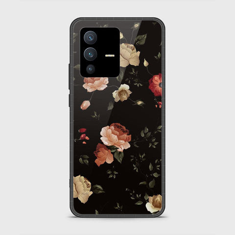 Vivo S12 Cover - Floral Series 2 - HQ Ultra Shine Premium Infinity Glass Soft Silicon Borders Case