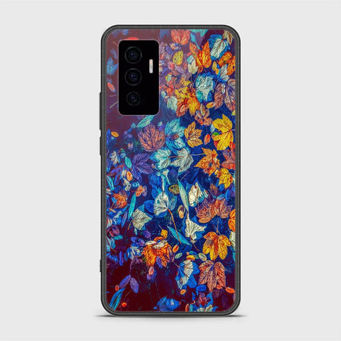 Vivo V23e Cover- Floral Series 2 - HQ Ultra Shine Premium Infinity Glass Soft Silicon Borders Case