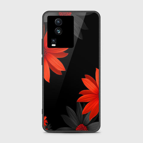 Vivo iQOO Neo 7 Cover- Floral Series 2 - HQ Ultra Shine Premium Infinity Glass Soft Silicon Borders Case