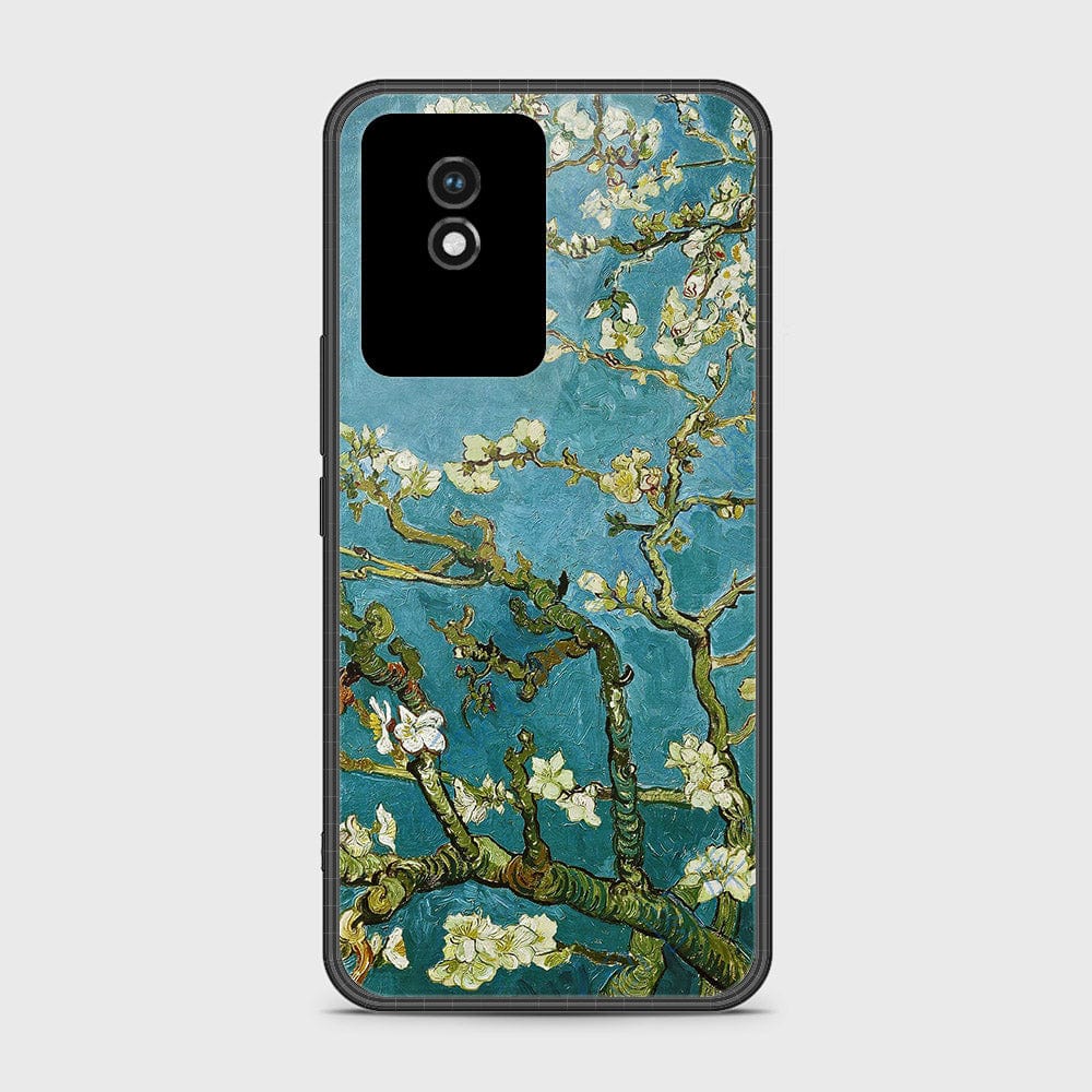 Vivo Y02t Cover- Floral Series 2 - HQ Ultra Shine Premium Infinity Glass Soft Silicon Borders Case