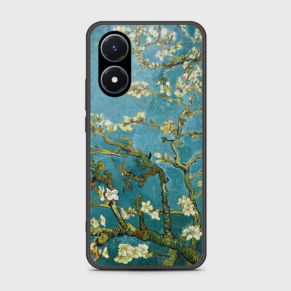 Vivo Y02s Cover- Floral Series 2 - HQ Ultra Shine Premium Infinity Glass Soft Silicon Borders Case