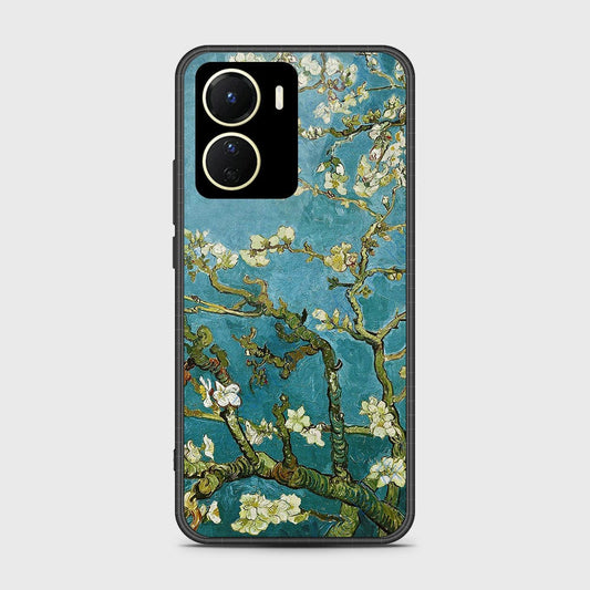 Vivo Y16 Cover- Floral Series 2 - HQ Ultra Shine Premium Infinity Glass Soft Silicon Borders Case